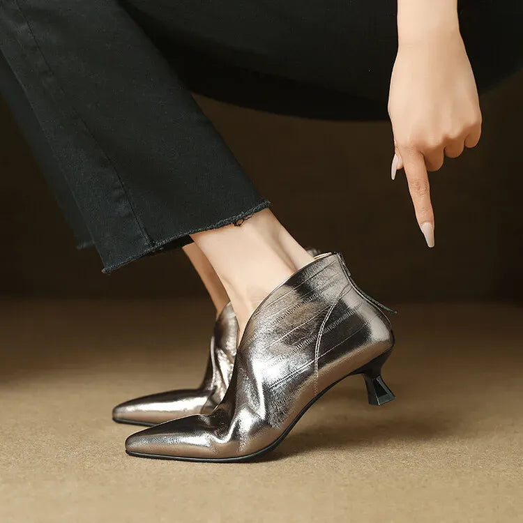 Clara Genuine Leather Ankle Boots — photo 12