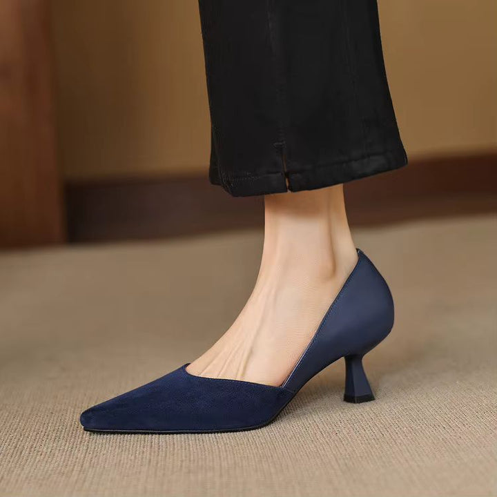 Constance Sheep Suede Pumps — photo 14