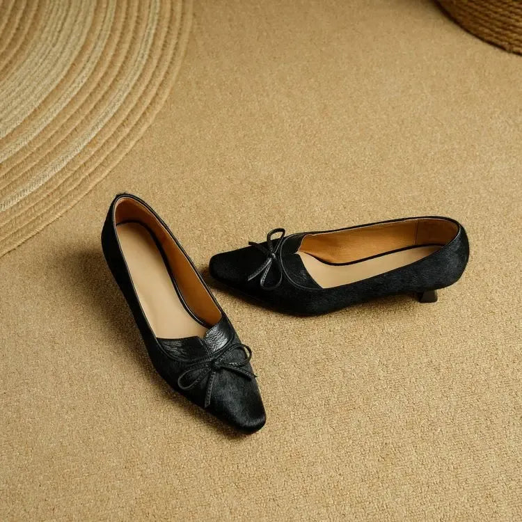 Georgina Genuine Leather Heels — photo 9