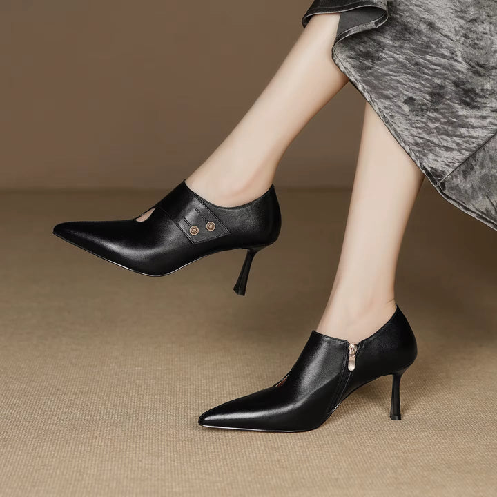 Verena Genuine Leather Heels — photo 9