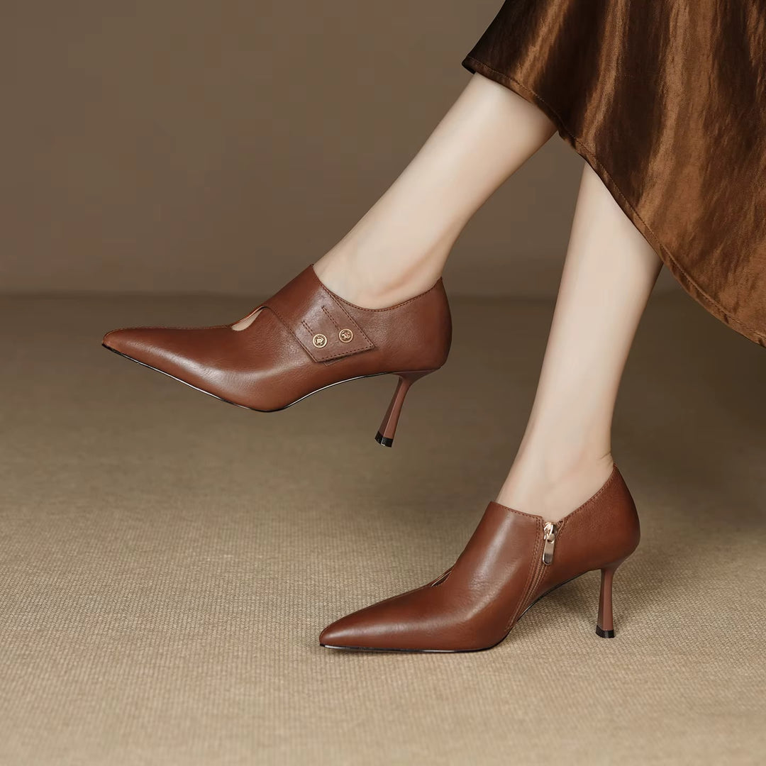 Verena Genuine Leather Heels — photo 12