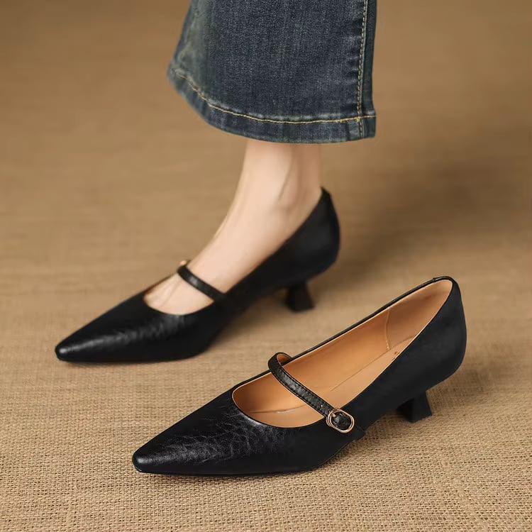 Rosita Genuine Leather Heels — photo 14