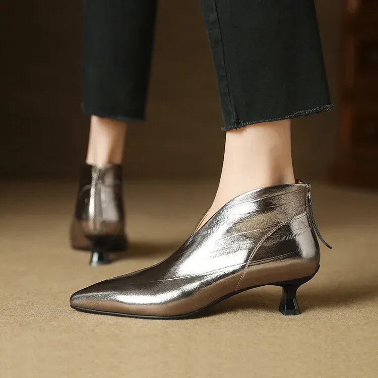 Clara Genuine Leather Ankle Boots — photo 15