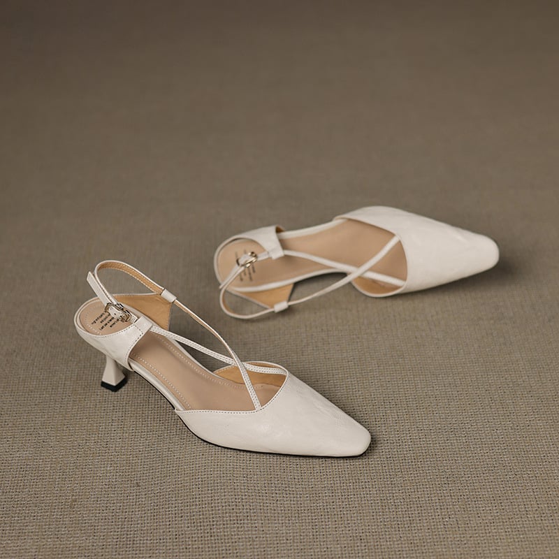 Thora Genuine Leather Heels — photo 11