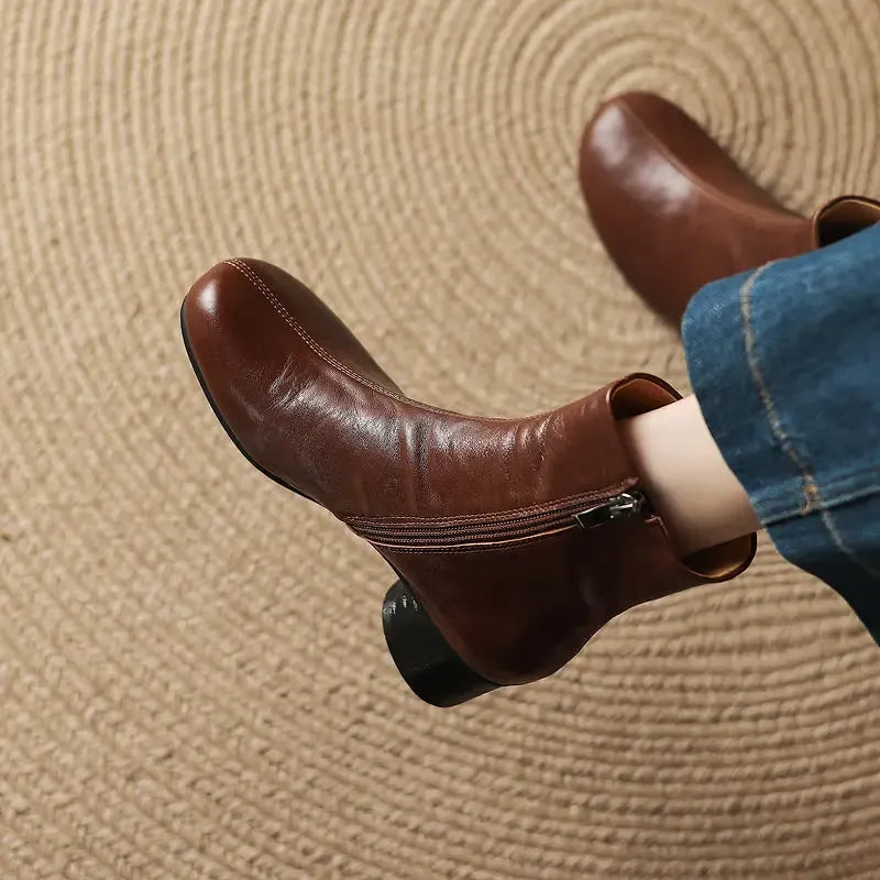Clara Genuine Leather Boots — photo 4