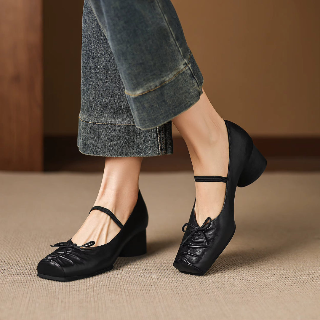 Larkin Genuine Leather Mary Jane Heels — photo 15