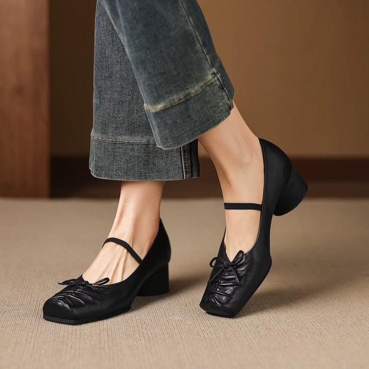 Larkin Genuine Leather Mary Jane Heels — photo 15