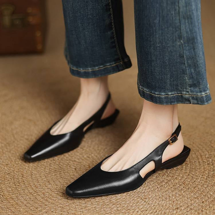 Athena Genuine Leather Slingbacks — photo 22