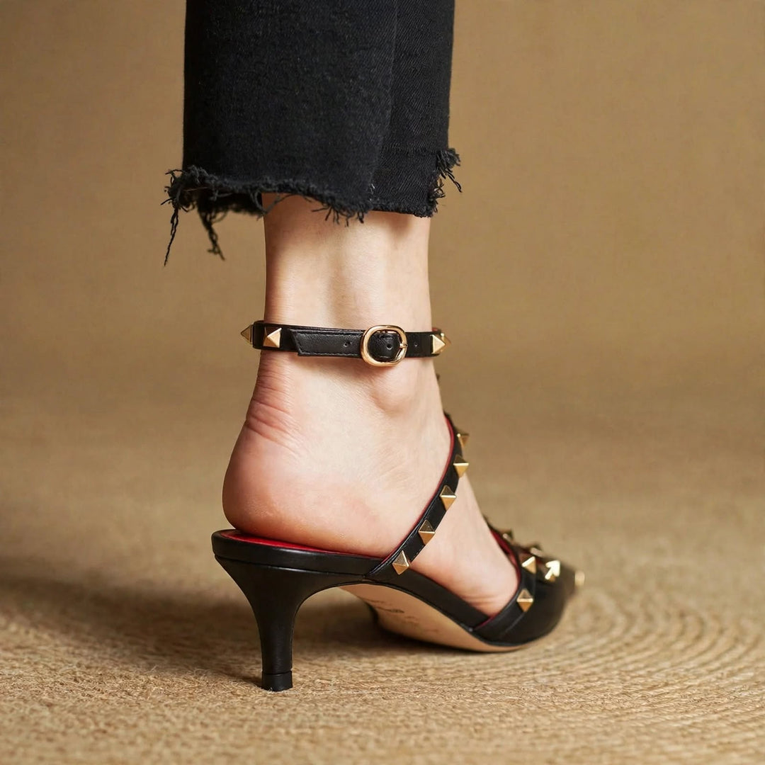 Zinnia Leather Heels