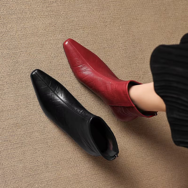 Isla Genuine Leather Ankle Boots — photo 16