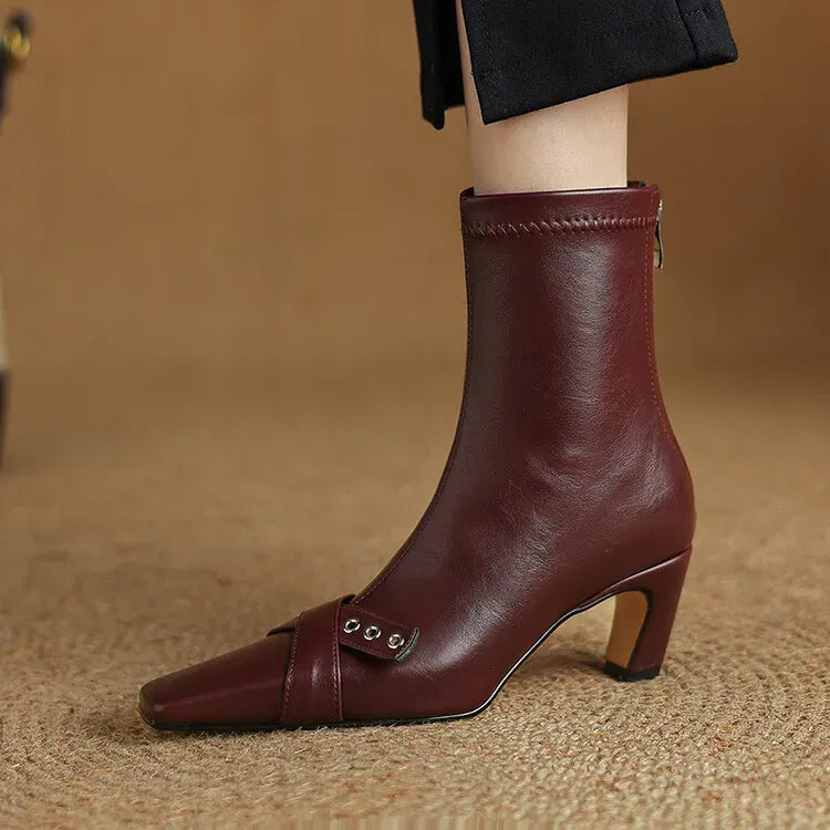 Elena Square Toe Boots — photo 15