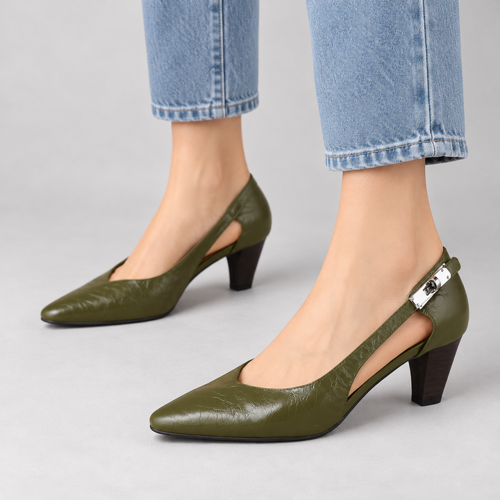 Annora Genuine Leather Heels
