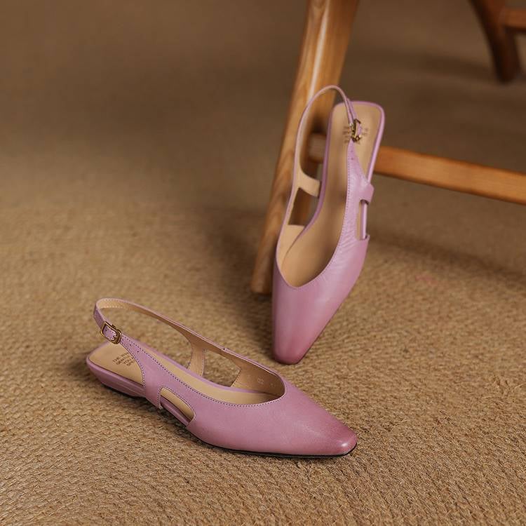 Athena Genuine Leather Slingbacks — photo 34