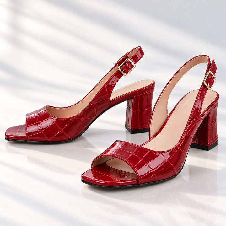 Odelia Leather Heels