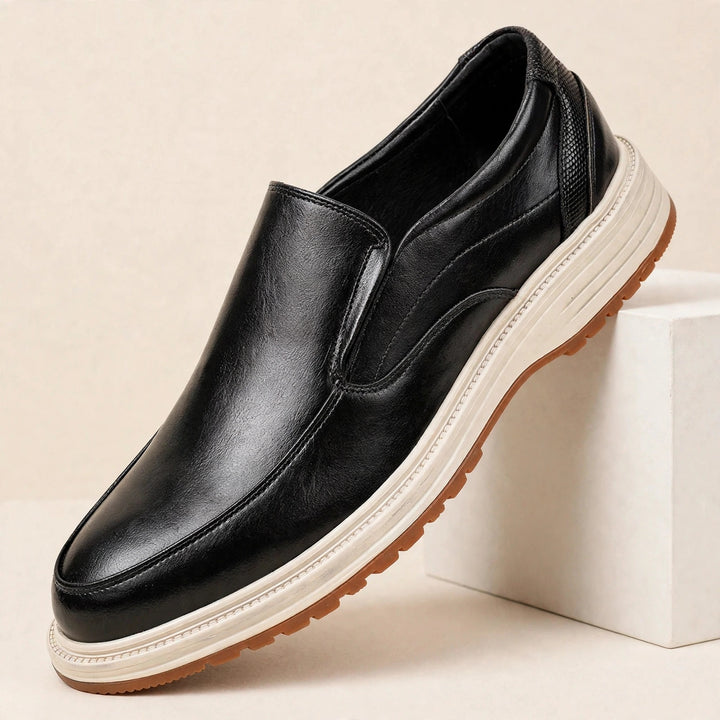 Daren Polished Leather Slip-On Shoes