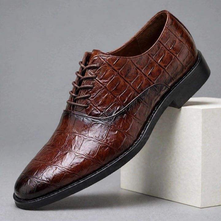 Rovian Lace-Up Leather Oxford Shoes