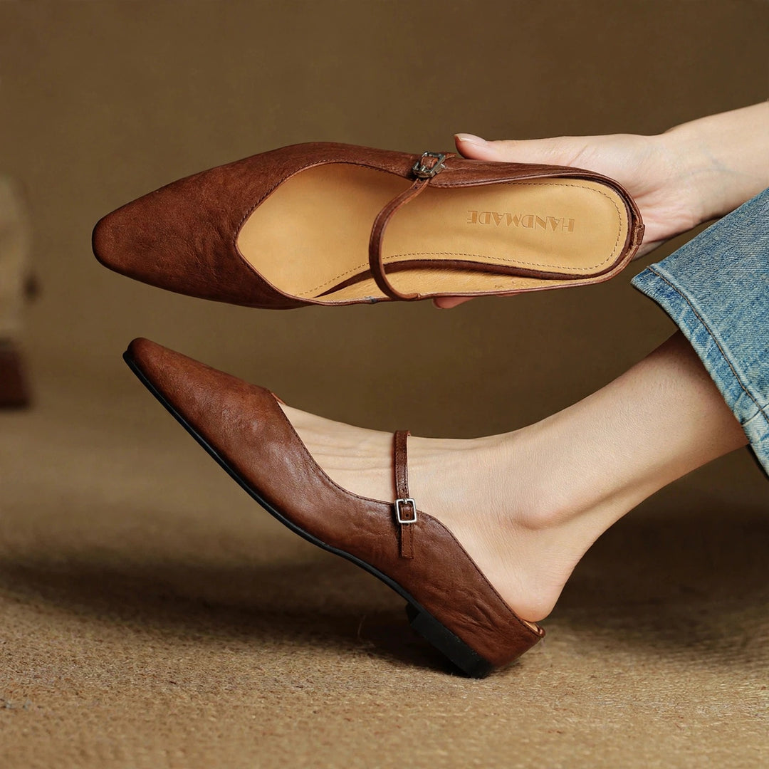 Orella Genuine Leather Mules