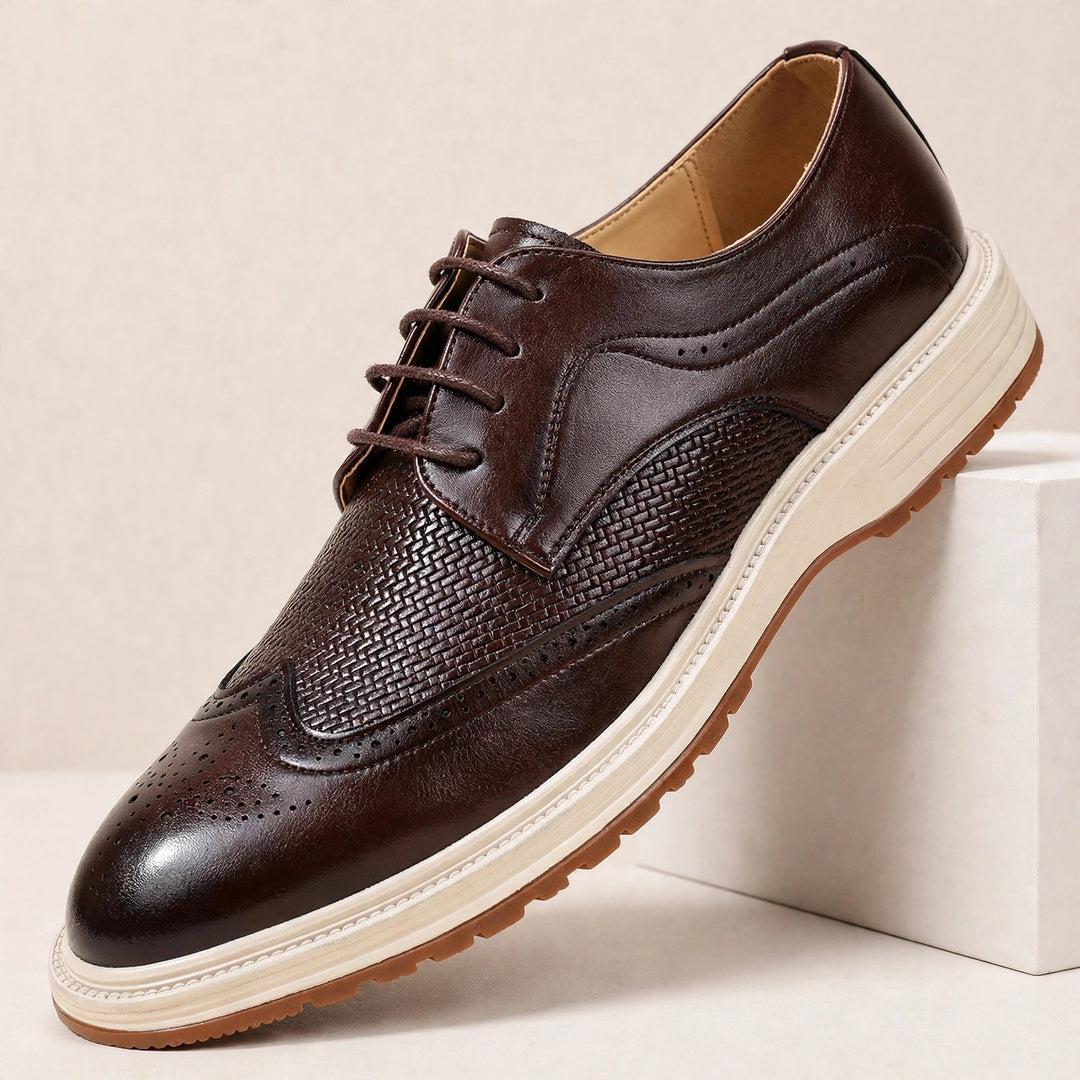 Elric Genuine Leather Lace-Up Shoes
