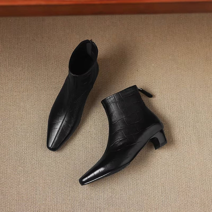 Isla Genuine Leather Ankle Boots — photo 10