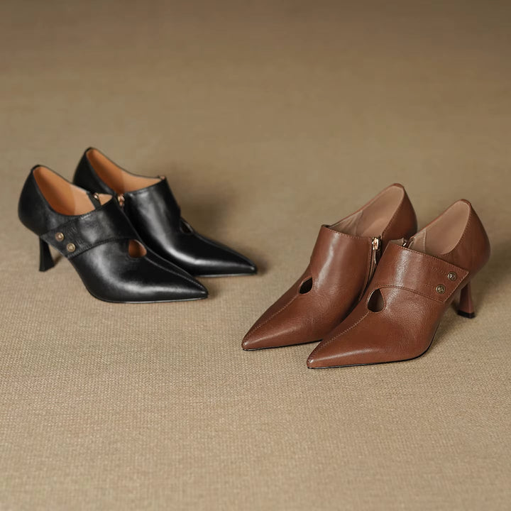 Verena Genuine Leather Heels — photo 21