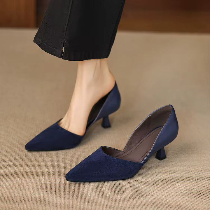 Constance Sheep Suede Pumps — photo 12