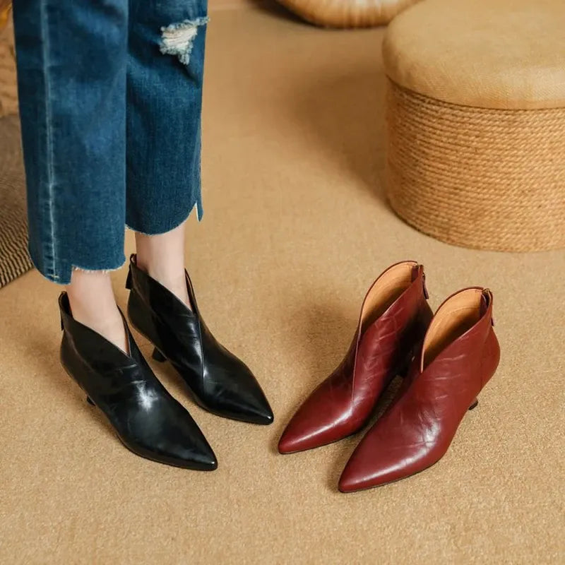 Annika Genuine Leather Boots — photo 4