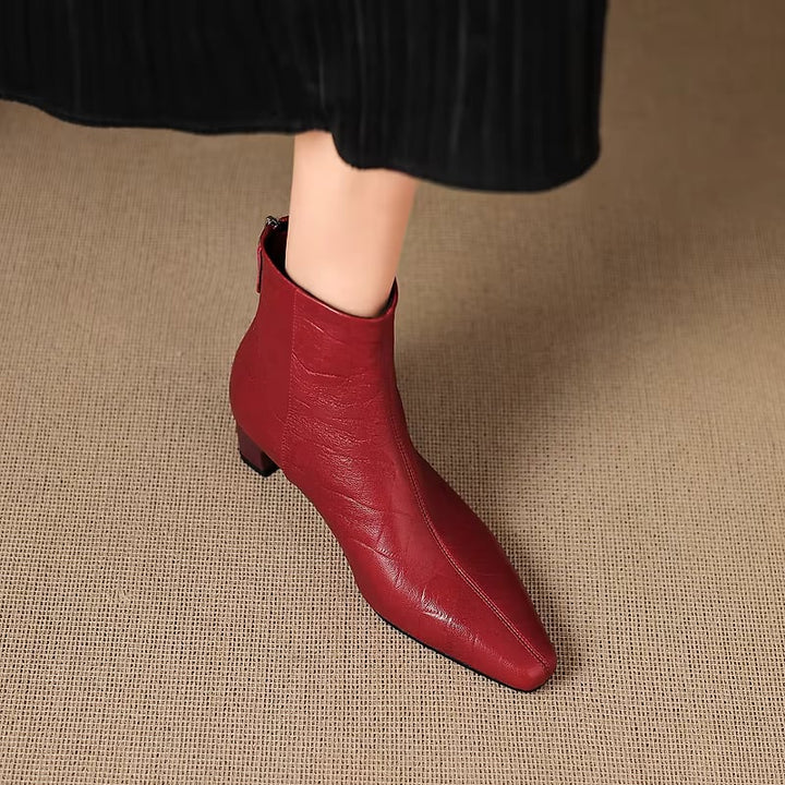 Isla Genuine Leather Ankle Boots — photo 17