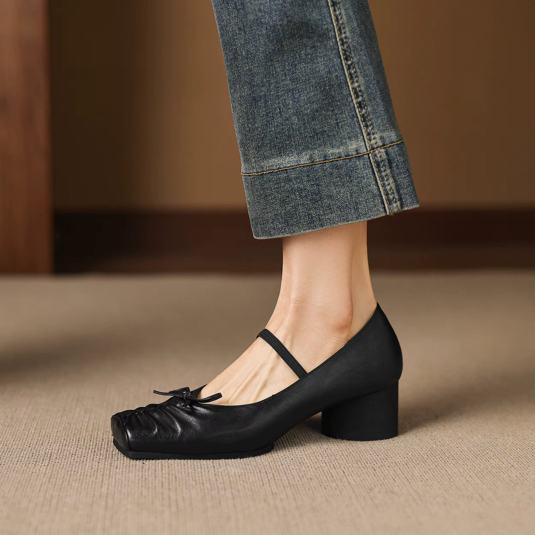Larkin Genuine Leather Mary Jane Heels — photo 14