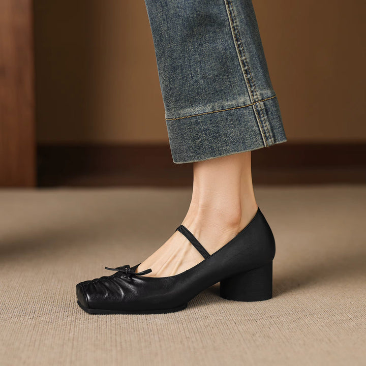 Larkin Genuine Leather Mary Jane Heels — photo 14
