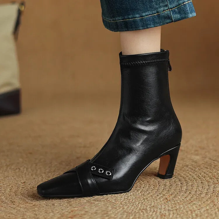 Elena Square Toe Boots — photo 24