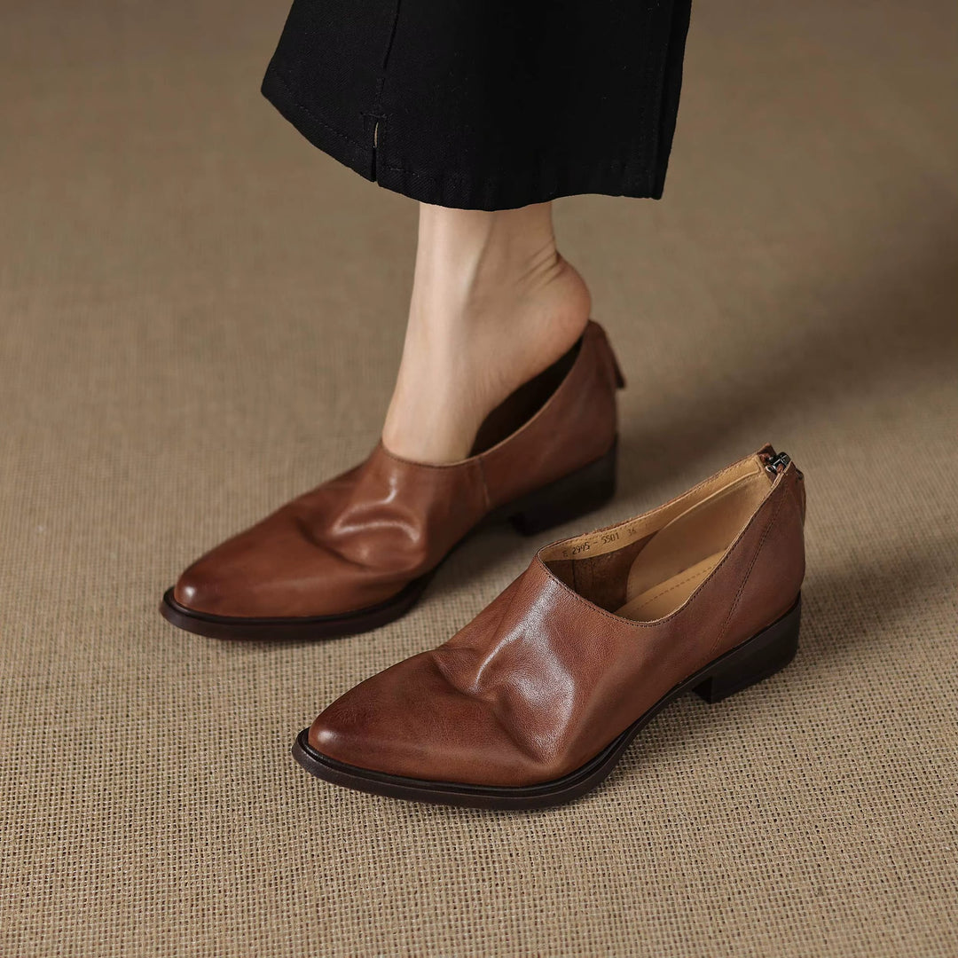 Reba Genuine Leather Loafers — photo 2