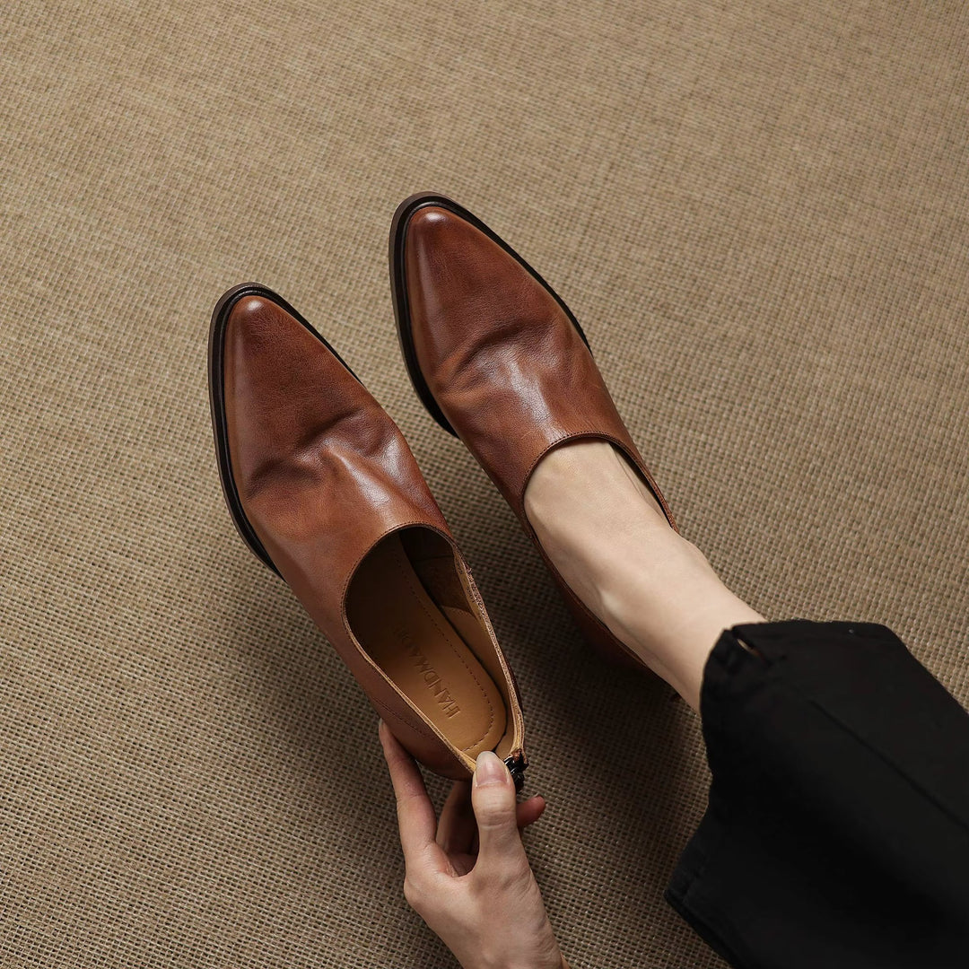 Reba Genuine Leather Loafers — photo 22