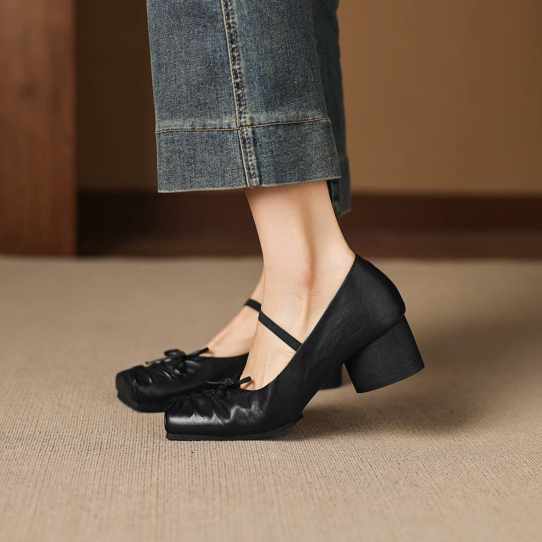 Larkin Genuine Leather Mary Jane Heels — photo 13