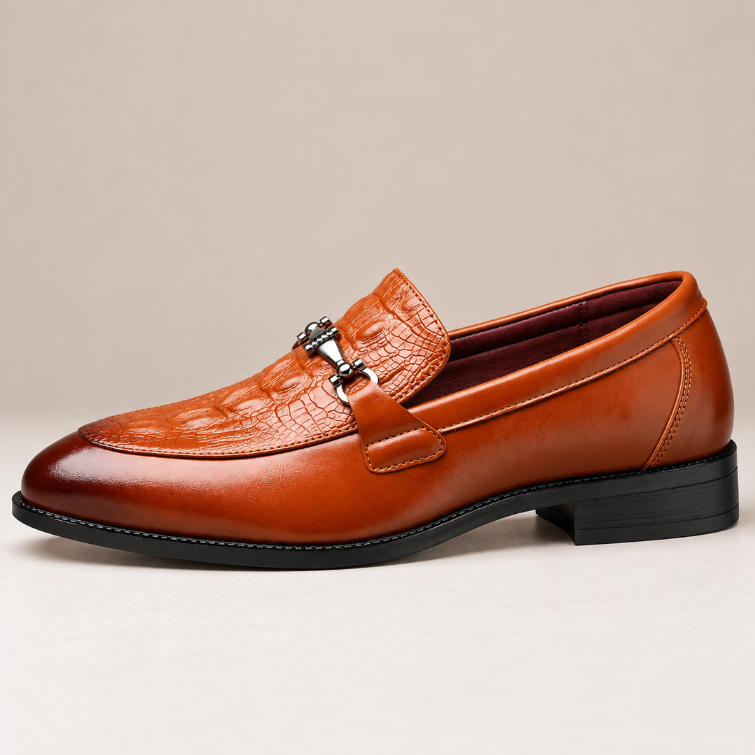 Rovian Polished Leather Bit Loafers