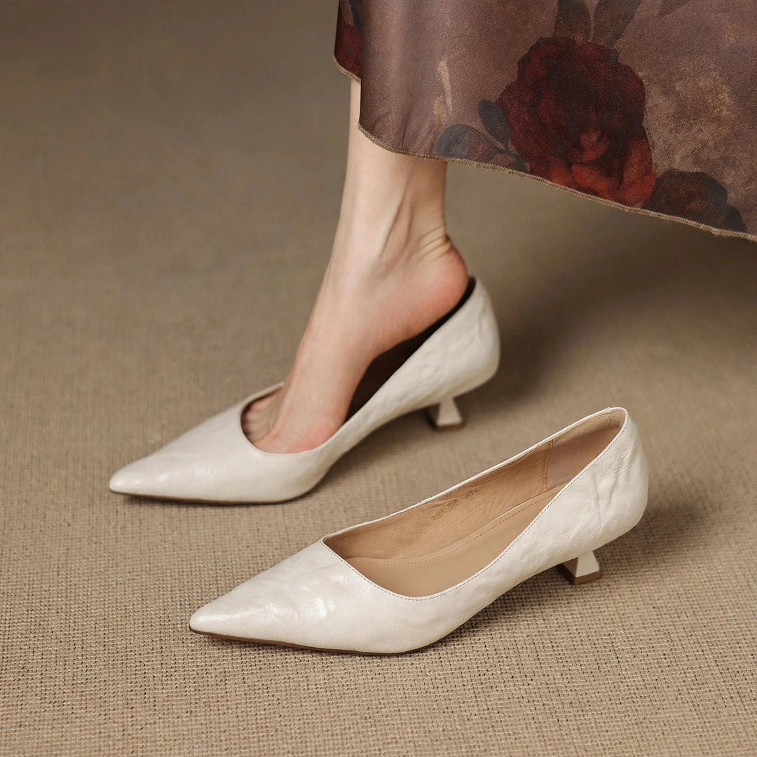 Elar Genuine Leather Heels