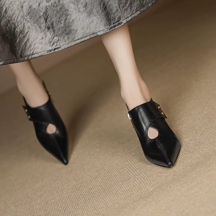 Verena Genuine Leather Heels — photo 5