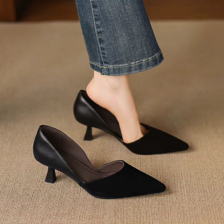 Constance Sheep Suede Pumps — photo 20