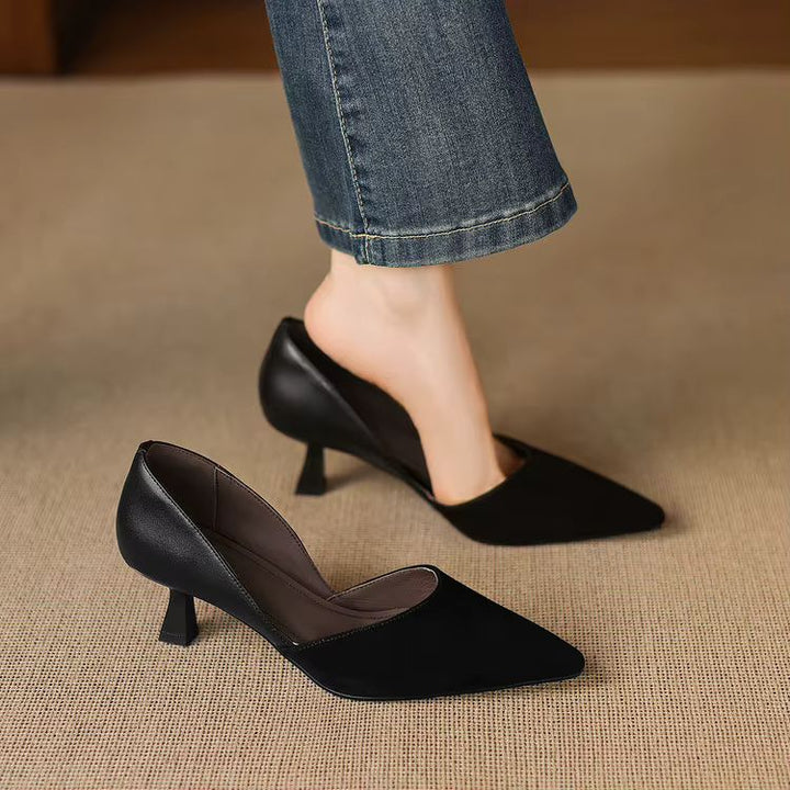Constance Sheep Suede Pumps — photo 20