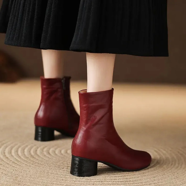 Clara Genuine Leather Boots — photo 9