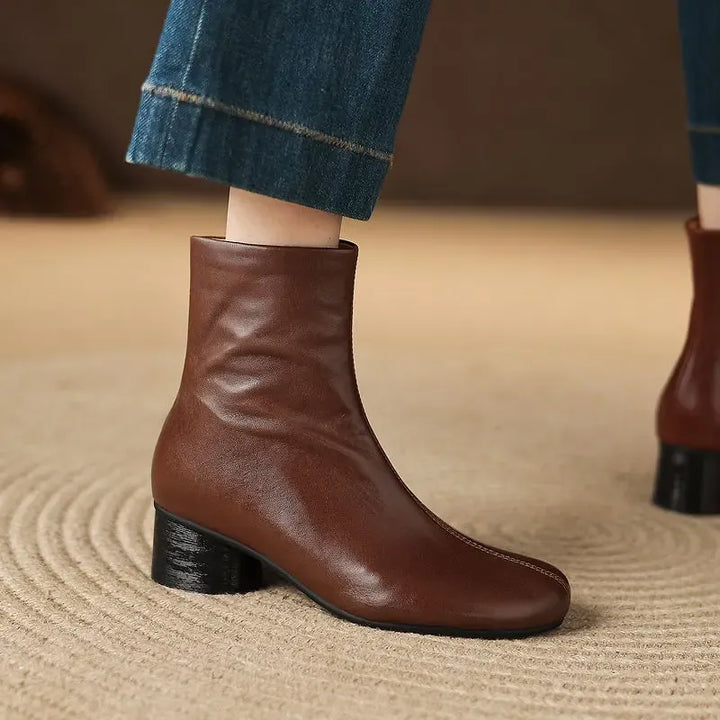 Clara Genuine Leather Boots — photo 3