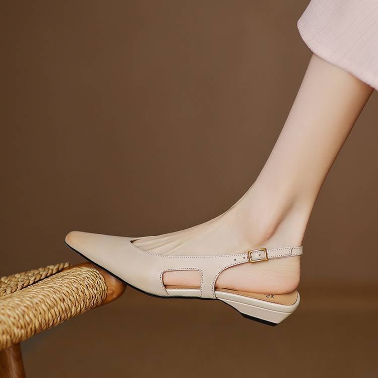 Athena Genuine Leather Slingbacks — photo 7