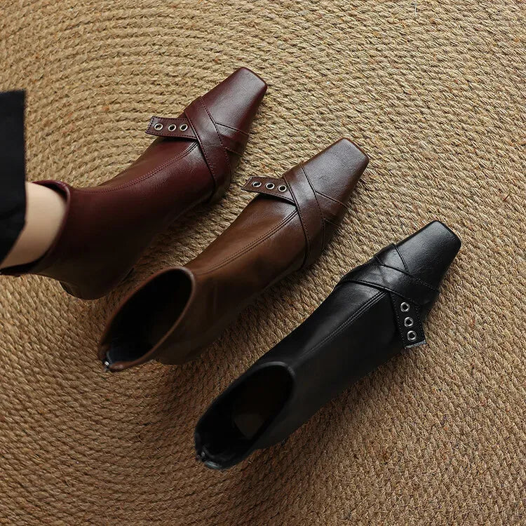 Elena Square Toe Boots — photo 12