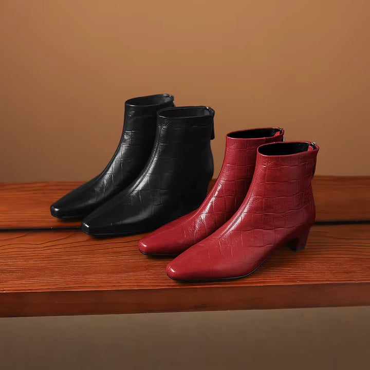 Isla Genuine Leather Ankle Boots — photo 6