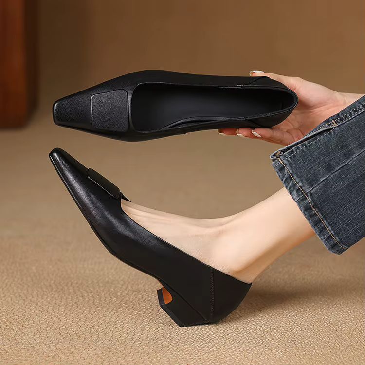 Zelda Genuine Leather Heels — photo 3