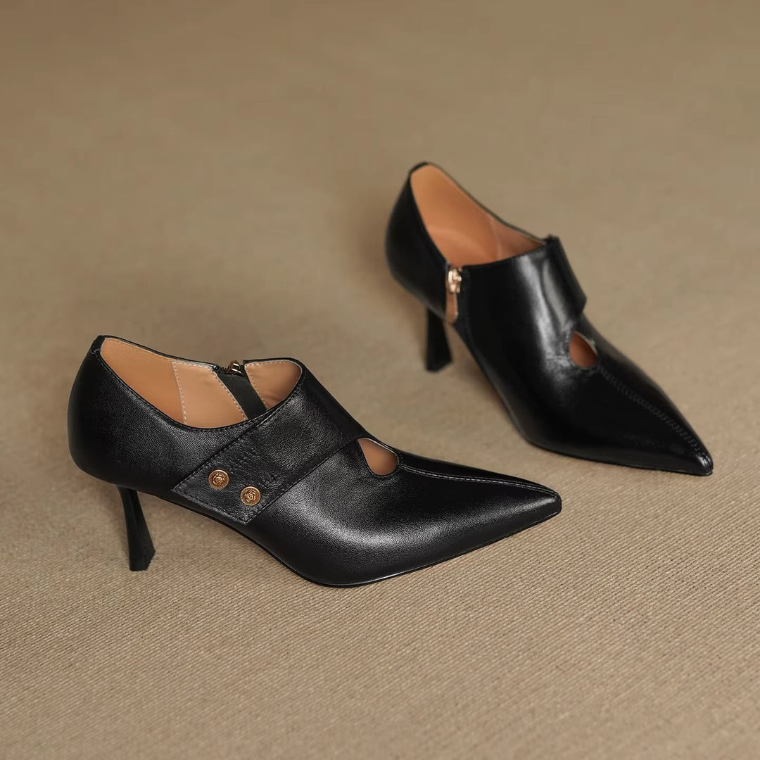 Verena Genuine Leather Heels — photo 19