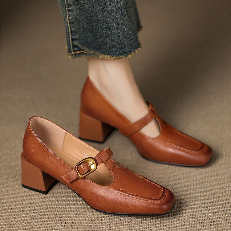 Morgan Genuine Leather Heels — photo 1