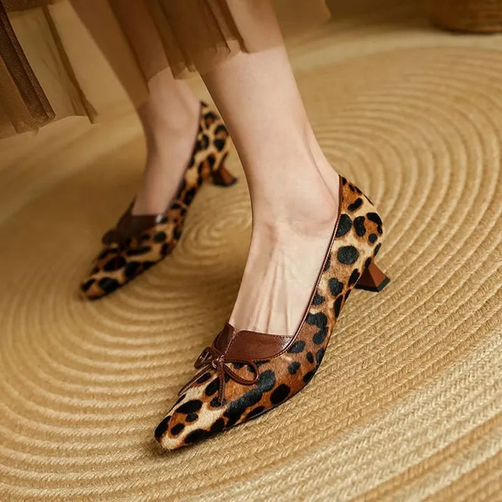 Georgina Genuine Leather Heels — photo 1