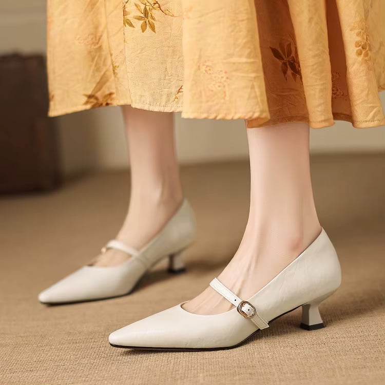 Rosita Genuine Leather Heels — photo 11