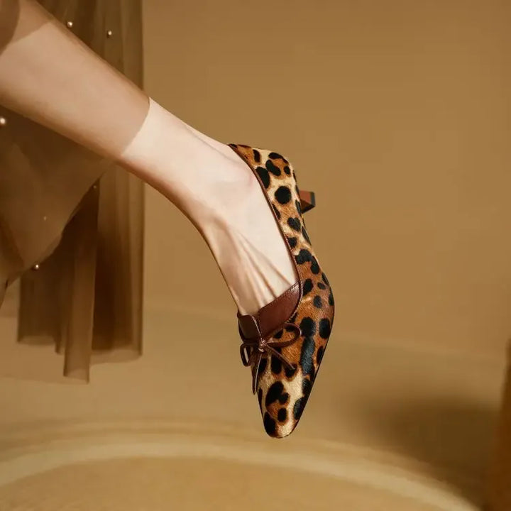 Georgina Genuine Leather Heels — photo 11