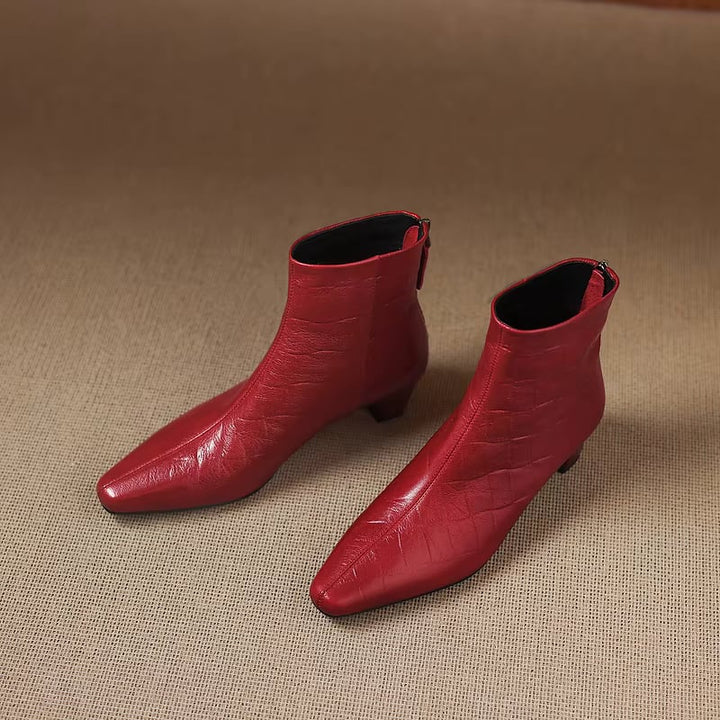 Isla Genuine Leather Ankle Boots — photo 8